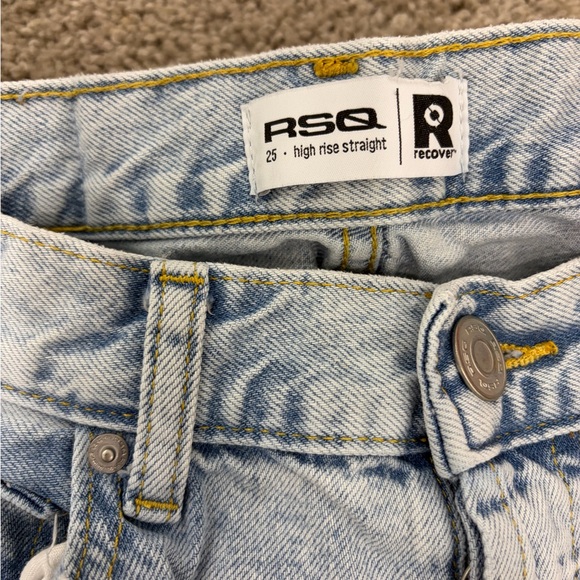 RSQ Women's Light Blue Straight Leg Jeans - Picture 2 of 3